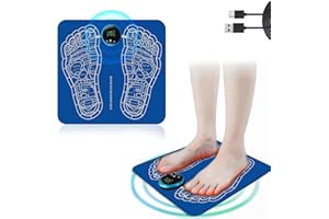 AILEDA EMS Massaggiatore per Piedi,Massaggiatore Plantare Elettrico Pieghevole e Portatile,Massaggiatore Plantare Elettrico Pieghevole e Portatile,Massaggiatore Portatile,8 Modalità e 19 Intensità