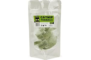 WufWuf Mymeow Catnip Teabags | 100% Natural Catnip for Cats and Kittens | 10 Refill Bags | Sustainably Grown in North America | Turn Objects into Irresistible Cat Toys