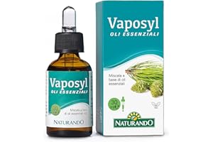 Naturando Vaposyl miscela di oli essenziali Eucalipto, Menta, Pino Mugo, Cajeput e Timo ad effetto balsamico - 30 ml