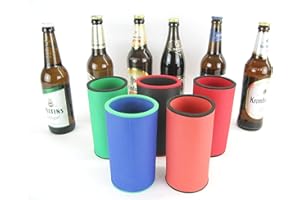‎ASIAHOUSE24 Bunte Mischung - 5er Set Getränkekühler 0,5l Flasche - Bierkühler - Neoprenkühler - passgenau ~Flaschenkühler~ für genormte 0,5l Bierflaschen DIN Norm. Farben nach Verfügbarkeit