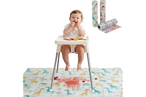 HOMY TEXTILES 30 Tapis de Protection Imperméables Jetables - Tapis Éclaboussures pour Chaise Haute Bébé, Nappe Grande Fête 100x120cm
