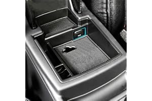 GOFORJUMP Caja de Almacenamiento del reposabrazos Compatible For Audi Q5 2009-2017 Consola Central Bin Bin Guante Bandeja Estuche Organizador del Coche 2010 2011 2012 2013 2014 2015