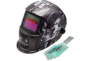 XTRM WELDING HELMET XTRM AUTO DARKENING WELDING HELMET Hi-Tech Grinding CE Approved Solar Power Function Professional Protective Gear Welding Tig Mig Arc Welders Mask Helmet + Lens
