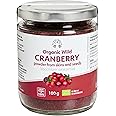 LOOV Organic Wild Cranberry Powder (Pomace Powder), 100 g, High in Antioxidants and Phytonutrients, Made from Berry Skins and Seeds Only, no Added Sugar, Wild-Crafted from Nordic Forests