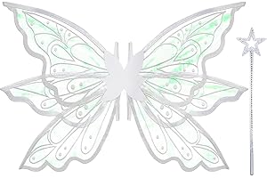 Goenb Feenflügel Erwachsene Feenflügel Kinder, Feen Flügel Damen Erwachsen Winx Club Kostüm Fairy Wings für Karneval Geburtstag Halloween Weihnachten Comic Con Rollenspiele Themed Party