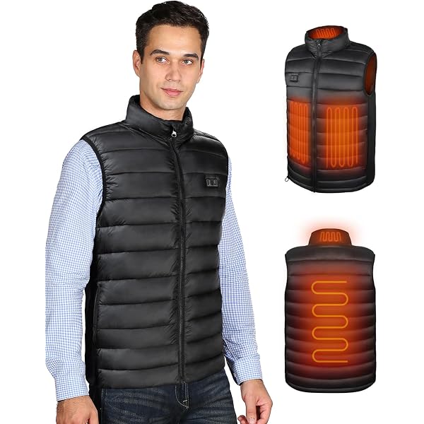 Gilet Riscaldato Uomo Con 23 Zone Di Calore E Batteria 20000 MAh 7,4V – Lavabile, Ricaricabile, Per Sport Invernali
