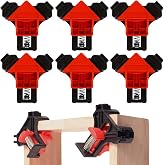 ZDL Angle Presses, 6 Pcs Right Angle Clamp Adjustable for Wood, Metal, Manual Work