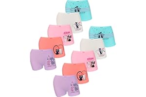 LOREZA ® 10 Culottes de Filles Coton sous-vêtements Hipster Slip