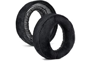 PS5 Ear Cushion - defean Ersatz Ohrpolster Cover Kompatibel mit Sony PS5 Wireless Kopfhörer, Pulse 3D Wireless Headset, Weicher Schaumstoff, High Density Noise Cancelling Foam (Schwarzes Velour)