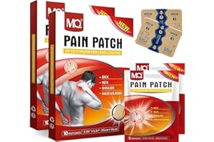 MYMULIKE Plastry łagodzące ból, 20 sztuk plastrów rozgrzewających, plastry łagodzące ból, plastry rozgrzewające na całe ciało, plecy, kark, ramiona, szyję