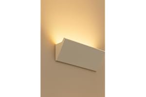 GARENERGIE LED Mall Home Profilo in Duropolimero per Strisce Strip LED da Soffitto | Pannello Verniciabile per Illuminazione Soffusa Greche Decorative (2 Pezzi - 100x6x37.5 cm)