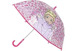 CERDÁ LIFE'S LITTLE MOMENTS Parapluie à bulles Barbie- Ouverture manuelle - Couleur rose - Fabriqué en 100% POE avec armature en fibre de verre -Produit original conçu en Espagne