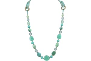 Bocar Collana lunga multistrato donna perline mano collana Chian regalo (NK-10349)