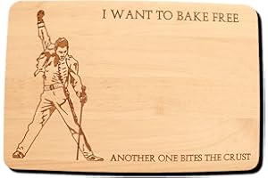FASTCRAFT Planche à découper en bois Queen Freddie Mercury