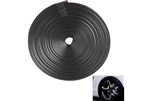 Auto Rad schutzring, FaJoek 8m/rolle Auto Felgenschutz Streifen, Felgenstyling Rim Protector, Felgenschutzschutz Ringe, Selbstklebende Protektor-Band, Auto Dekoration (Schwarz)