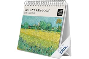 Grupo Erik Desk Calendar 2026 - Van Gogh Calendar 2026 Month To View | Monthly Desk Planner, Desktop Gifts Under 10 Pounds | Van Gogh Gifts For Friends