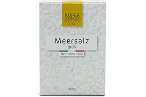 Küper Selection Meersalz - 1000g grobes Salz zum Würzen und Verfeinern - ohne Zusätze oder chemische Nachbehandlung