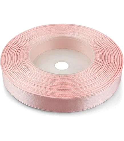 Netuno 1x rotolo nastro colorato beige 25 mm x 32 m nastro colorato nascita bimbo battesimo prima comunione bomboniera pacchi regalo nastrini colorati decorativi nastri satinati da regalo
