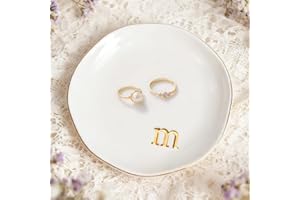 SHXWELL Gifts for Women Trinket Dish Unique Christmas Birthday New Home Gifts For Women Her Jewellery Tray Cute Room Decor Aesthetic Bedroom Accessories Ring Dish Holders Small Friendship (M)
