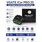 Vgate İcar Pro 2S v2.3 Bluetooth 5.2 Arıza Tespit ve Gizli &Ouml;zellik A&ccedil;ma Cihazı ABRP Uyumlu