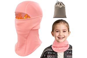 ZOCONE Sturmhaube Kinder Winter Fleece Winddicht Balaclava Kinder Fahrradmütze Unter Helm Warm Skimaske Mädchen Jungen Sturmmaske für Skifahren Motorrad Radfahren