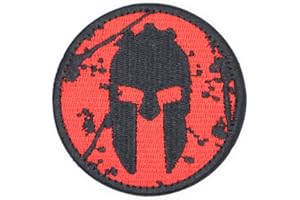 RALSPEC Patch en tissu avec crochet et boucle pour casque spartiate 7,5 cm