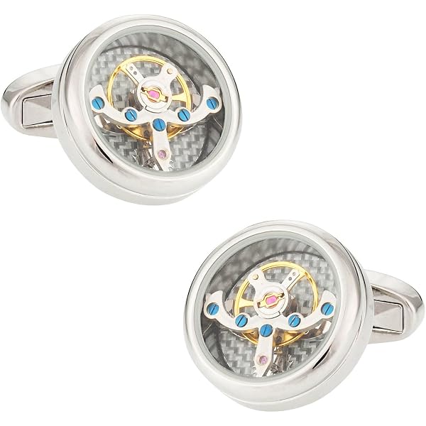 MRCUFF 5-Speed Gear Shift Knob Cufflinks - Unique Auto Accessory Gift Set With Presentation Box