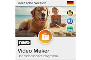 Nero Video Maker 2026 | Filme & Diashows gestalten | Effekte & Vorlagen | Fotos & Videos kombinieren | Export & DVD/Blu-ray Brennen | Streamen & Abspielen | Unlimitierte Lizenz | 1 PC | Win 11/10/8/7