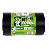 EcoBag s Waste Bags, Black, 50L