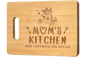 CHERIGIFT Gifts for Mum, Mum Birthday Gifts, Mum Gifts - Personalised Engraved Bamboo Chopping Board - Birthday Gifts for Mum, Mum Gifts for Birthday, Mothers Day, Christmas, Present for Mum Mother Mummy