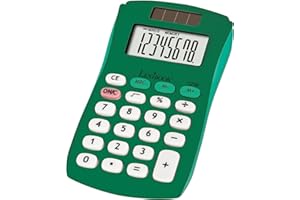 Lexibook - Taschenrechner FRUITIES®, 8 Ziffern, 4 Operationen, Grund- und erweiterte Funktionen, Solar- und Batteriebetrieb, Grün, C208B