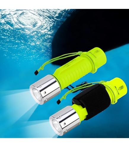 Drhomeam Lampe De Poche De Plongée étanche 8000 Lm LED 50 M Pour Plongée Sous-marine