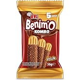 Eti Benim'O Kombo Hindistan Cevizi ve &Ccedil;ikolata Kaplamalı Bisk&uuml;vi 56 g