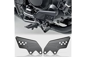 WOOGA Motorrad Vorne Fußrasten Schutz Abdeckung Fuß Peg Fußstütze Set Ferse Platten Schritt Halten Platte Schutz Protector passend für Rebel CMX1100 /DCT Zubehör 2021-2025