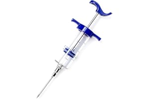 ‎LANTELME Lantelme Marinierspritze Edelstahl 50ml Volumen | Hochwertige Injektor Marinadenspritze zum Marinieren von Fleisch Braten Soßen und Gebäck | Fleischspritze für Grill und zum Backen | Fleischinjektor