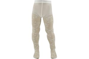 AQUILONE 0-14 Collant Bambina, Calzamaglia Bambina, Collant Ragazza Velato Fantasia Floreale, Collant Cerimonia - Made in Italy