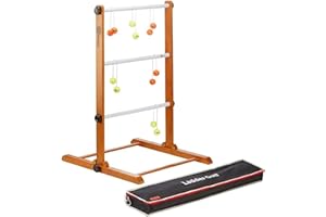‎UBERGAMES EUROPE Profi Twistladder Leitergolf Fluor Gelb Orange Echte-Golfbälle - Laddergolf Prof-set - Model 2024 - Komplett Golf Balle - Outdoorspiel - in Luxus Tasche