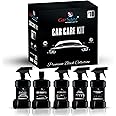 CAR SAAZ Car Care Kit | Car Polish Kit (Pack of 10 Pcs) | All in One Polish, Dashboard Polish, Upholstery Cleaner, Car Shampoo, Tyre Shiner, 4 Applicator Pads & Microfiber Cloth | Clean & Protects