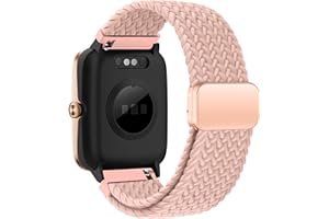 HATOLOVE Correa para Amazfit GTR Mini, 20mm Correa de Repuesto de Nailon Ajustable Elástico para Amazfit Active, Amazfit GTS, GTS 2 Mini, GTS 4, GTS 4 Mini, Amazfit Bip, Bip U, Bip U Pro, Bip 3, Bip 3 Pro