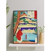 Postermanya Geyşa Zarafetin Yansımaları Ukiyoe Japon Sanatı &Ccedil;er&ccedil;eveli Tablo,&Ccedil;er&ccedil;eveli Poster,Sanatsal Dekorasyon