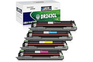 SINOPRINT DR243CL DR-243CL DR243 Drum Unit Compatible for Brother DCP-L3550CDW HL-L3210CW DCP-L3510CDW HL-L3230CDW HL-L3270CDW MFC-L3700 MFC-L3710CW L3550CDW L3210CW L3510CDW L3710CW L3230CDW, 4 Pack