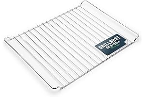 ‎ERSATZTEILSHOP BASICS Backofengitter 44,5 cm x 34 cm Backrost Grillrost Ofengitter kompatibel mit Whirlpool 481245819334 GRD001 Bauknecht Ignis Indesit Ikea für Backofen silber verchromt - altes Gitter vorher messen