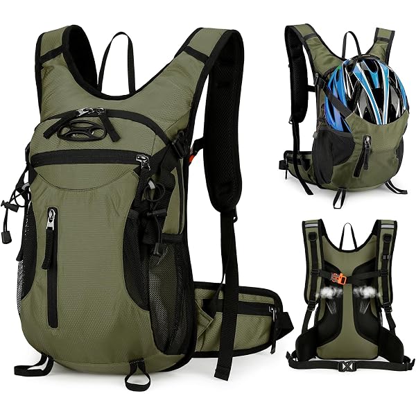Lixada Rucksack, reflektierend, leicht, USB, wiederaufladbar, Blinklicht, kabellos, für Radfahren, Laufen, Joggen Sport & Freizeit