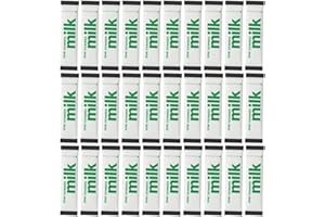30 x Milk In A Stick - UHT Semi Skimmed Milk Sachets - 10ml Each. Ideal for Travel, Camping, Work, Hotels and Airplanes - WoodzyCo Exclusive
