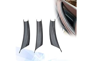UCkasayfy Copertura per maniglia della portiera compatibile con BMW X5 serie E70/E70 LCI 2008-2013, X6 serie E71/E72 2008-2014, copertura protettiva per pannello maniglia (3 pezzi) (fibra di carbonio)