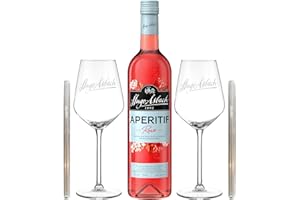 ‎ASBACH Asbach Aperitif Rosé Paket mit zwei Gläsern