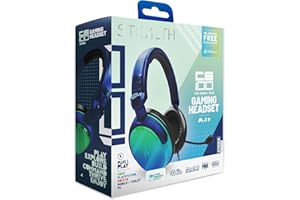 STEALTH C6-100 Gaming Headset STRIKE - Grün & Blau, Multiplattform-kompatibel mit Xbox, PS, Switch, PC, Handy und Tablet