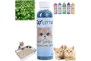 GERHUA 250ML Cat Litter Box Deodorant,Pet Odour Eliminator,Cat Litter Smell Eliminator,Plant-Based Odor Eliminator for Cat,Pet Urine Odour Remover,Long-Lasting Freshness,Cat Urine Odour Control(Jasmine)