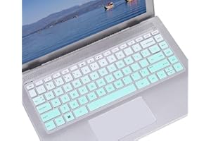CASEDAO Casedoo Coque de Protection pour Clavier HP Pavilion x360 14 14M-BA 14M-BF 14M-BW 14M-CD 14M-CD 14-CF Series/2019 2018 HP Pavilion 14" Gradual Mint Green