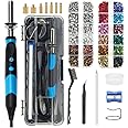 Azonee Hotfix Rhinestone Applicator Tool, DIY Hot Fix Rhinestone Setter for Bedazzler Kit with Rhinestones for Crafts, 15 Color Rhinestone, 7 Tips, Tweezers, Pencil, Brush